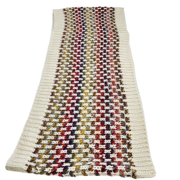 World Market Womens Rainbow Chunky Knit Infinity Scarf One Size Colorful Warm - Picture 5 of 9